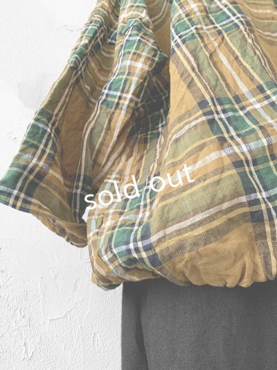 画像4: MARCHE' DE SOEUR／ラッフル襟の裾絞りプルオーバー・オータムチェック