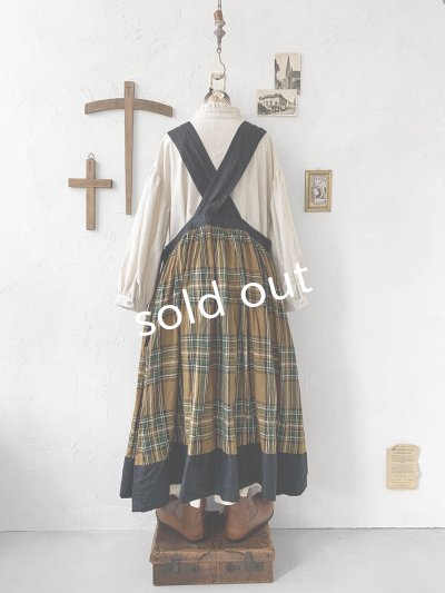 画像9: MARCHE' DE SOEUR／バッククロスワンピース・オータムチェック