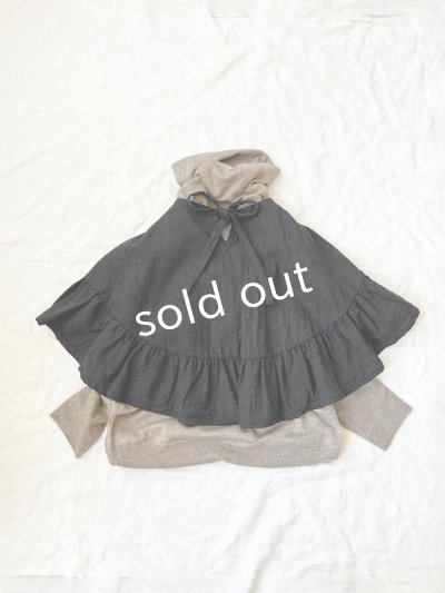 画像5: Avenue／ウールギャザーポンチョ・スミクロ