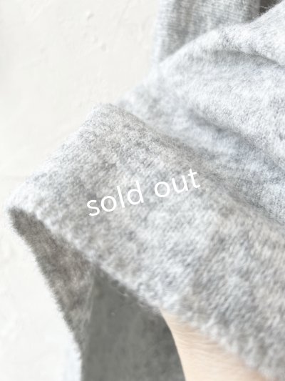 画像6: 【30%OFF】08mab/もちもちタートルニットポンチョ・グレー