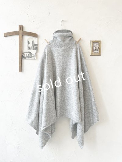 画像7: 【30%OFF】08mab/もちもちタートルニットポンチョ・グレー