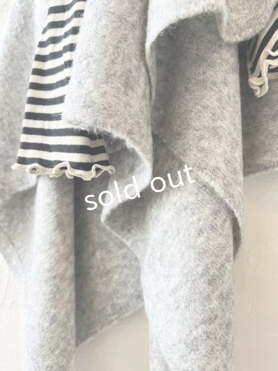 画像3: 【30%OFF】08mab/もちもちタートルニットポンチョ・グレー