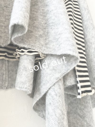 画像4: 【30%OFF】08mab/もちもちタートルニットポンチョ・グレー