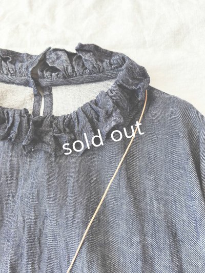 画像5: MARCHE' DE SOEUR／ラッフル襟のワンピース・デニム