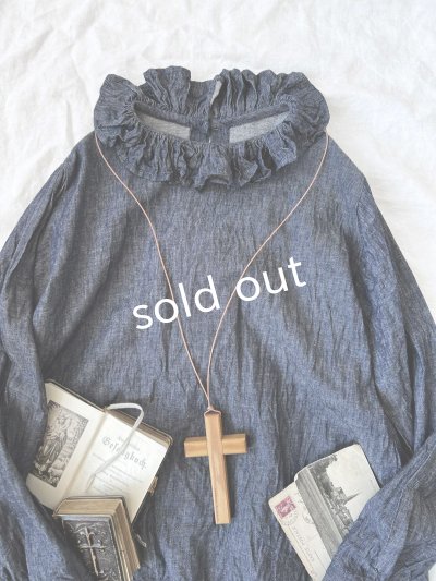 画像5: MARCHE' DE SOEUR/ラッフル襟のプルオーバー・デニム