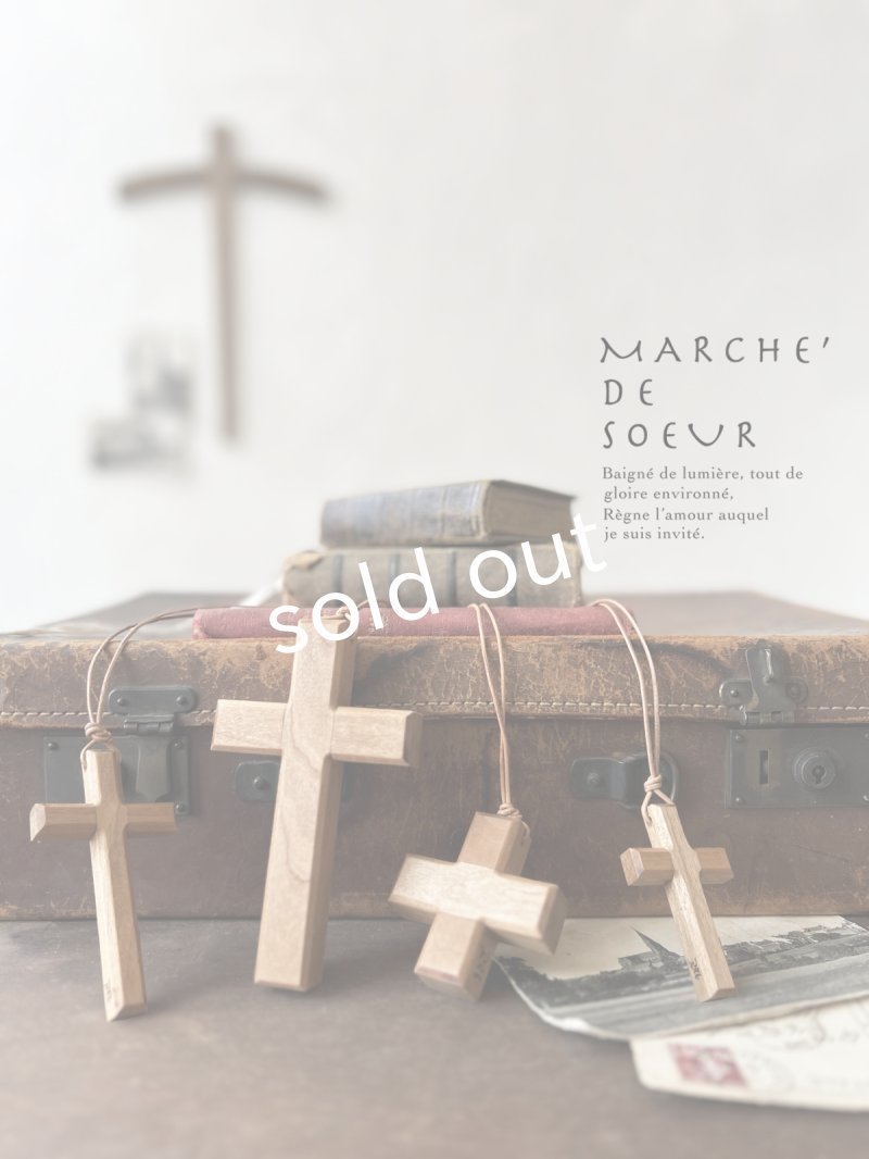 画像1: MARCHE' DE SOEUR／木の十字架ネックレス (1)