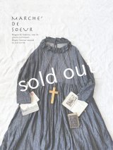 MARCHE' DE SOEUR／ラッフル襟のワンピース・デニム