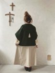 画像14: MARCHE' DE SOEUR／セーラ襟のタッセルちびコート・ダークグリーンモッサ