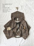 画像9: MARCHE' DE SOEUR／セーラ襟のタッセルちびコート・ブラウンチェック