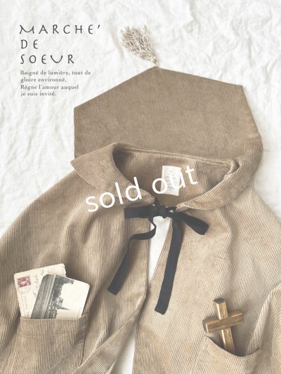 画像9: MARCHE' DE SOEUR/セーラ襟のタッセルちびコート・シナモンコーデュロイ