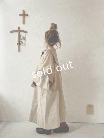 画像16: MARCHE' DE SOEUR／セーラ襟のタッセルちびコート・ボタニカルブラック