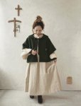 画像12: MARCHE' DE SOEUR／セーラ襟のタッセルちびコート・ダークグリーンモッサ