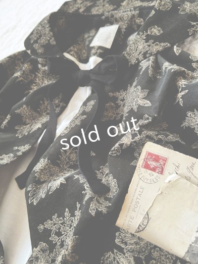 画像12: MARCHE' DE SOEUR／セーラ襟のタッセルちびコート・ボタニカルブラック