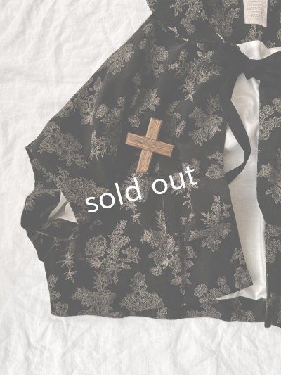 画像11: MARCHE' DE SOEUR／セーラ襟のタッセルちびコート・ボタニカルブラック