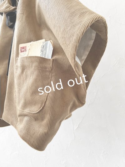 画像4: MARCHE' DE SOEUR/セーラ襟のタッセルちびコート・シナモンコーデュロイ