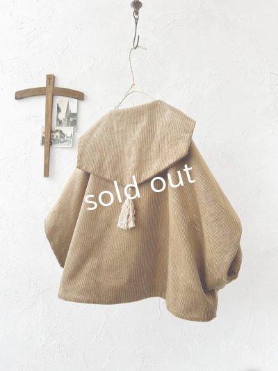 画像5: MARCHE' DE SOEUR/セーラ襟のタッセルちびコート・シナモンコーデュロイ