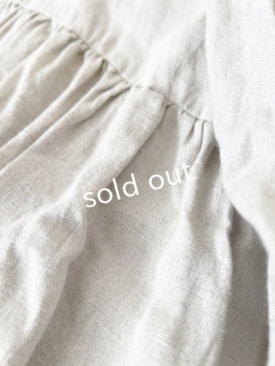 画像9: Avenue/丸襟ギャザーワンピース・生成り