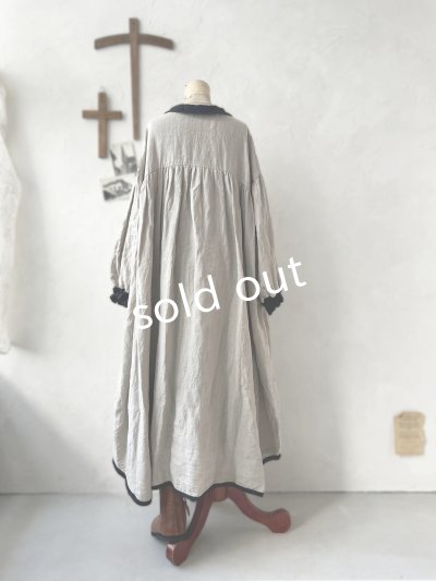 画像6: Avenue/丸襟ギャザーワンピース・生成り