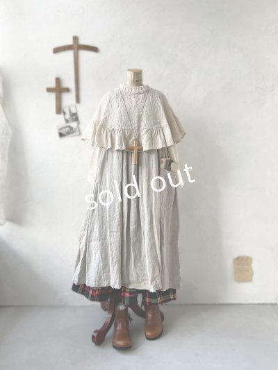 画像7: Avenue／フリルギャザーポンチョ・ミルク