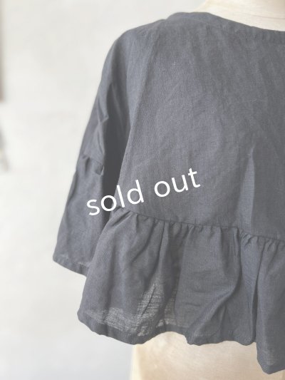 画像4: Avenue/フリルギャザーポンチョ・黒