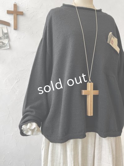 画像4: SO／胸ポケットニットプルオーバー・ブラック