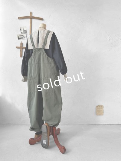 画像6: je suis comme je suis/パイピングポケットサロペット・モス