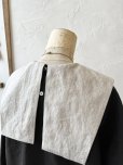 画像10: je suis comme je suis/ビブカラーブラウス・黒×生成り襟