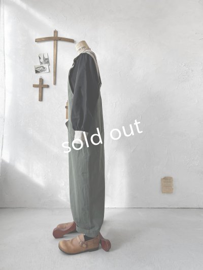 画像5: je suis comme je suis/パイピングポケットサロペット・モス