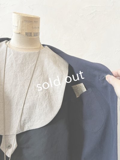 画像3: je suis comme je suis/フレンチワークコート・ネイビー