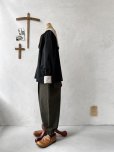 画像6: je suis comme je suis/ビブカラーブラウス・黒×生成り襟