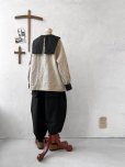 画像7: je suis comme je suis/ビブカラーブラウス・生成り×黒襟