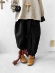 画像2: je suis comme je suis/ワイドファティーグパンツ・黒 (2)
