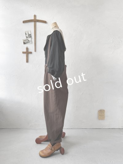 画像6: je suis comme je suis/サスペンダーパンツ・ブラウン