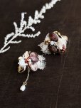 画像7: toromeco／”tsubuto” スフレスパンコールのイヤリング・ブラウンレッド