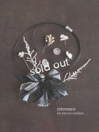 toromeco／アンティークレースとメタルボタンのネックレス