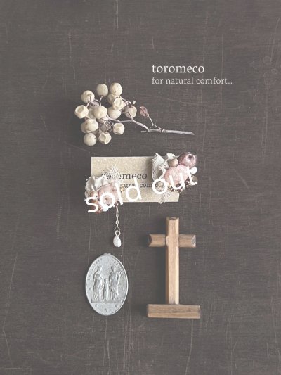 画像7: toromeco／”tsubuto” スフレスパンコールのイヤリング ・ピンクブラウン