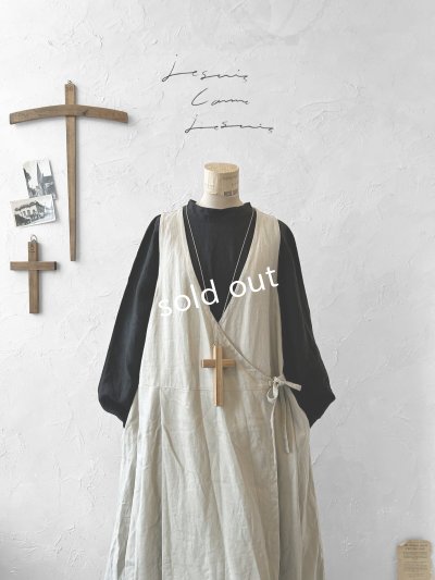 画像2: je suis comme je suis/カシュクールドレス・ナチュラル