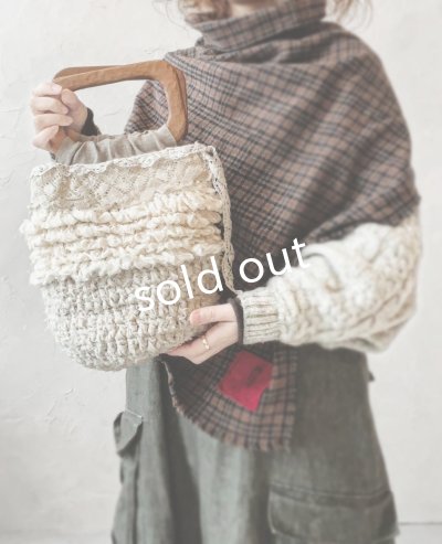 画像8: toromeco／裂き編みバッグ "Chaleur rectangle"