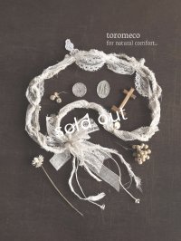 toromeco／アンティークレースと天然石のラリエット