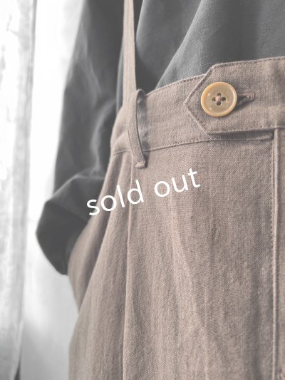 画像4: je suis comme je suis/サスペンダーパンツ・ブラウン