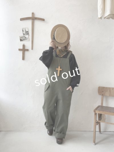 画像9: je suis comme je suis/パイピングポケットサロペット・モス