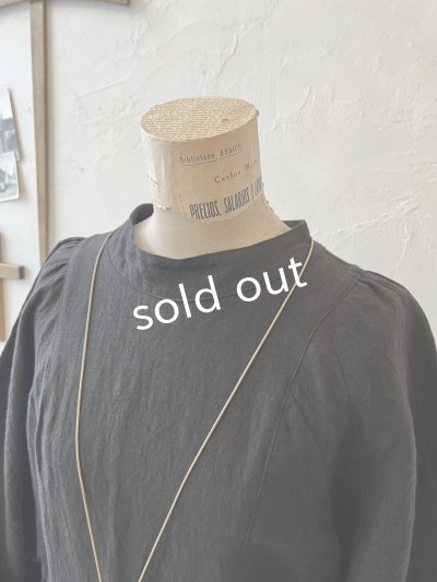 画像3: je suis comme je suis/ "marguerite" ロングドレス・ブラック