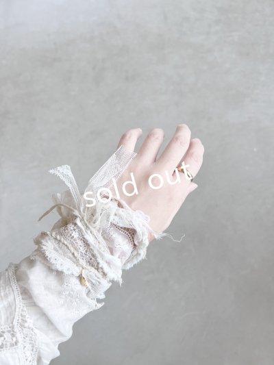 画像8: toromeco／アンティークレースと天然石のラリエット