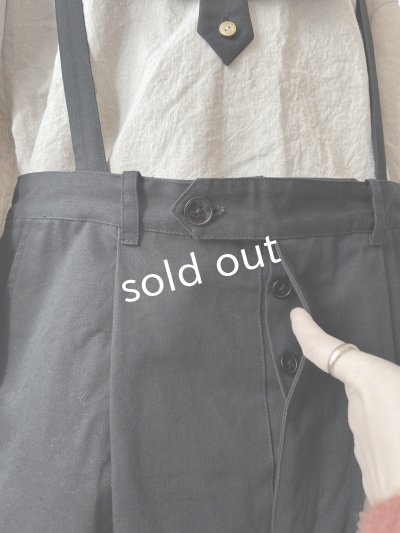 画像3: je suis comme je suis/サスペンダーパンツ・ブラック