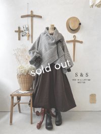 shizuka's／ベルベットリボンのコート・グレンチェック