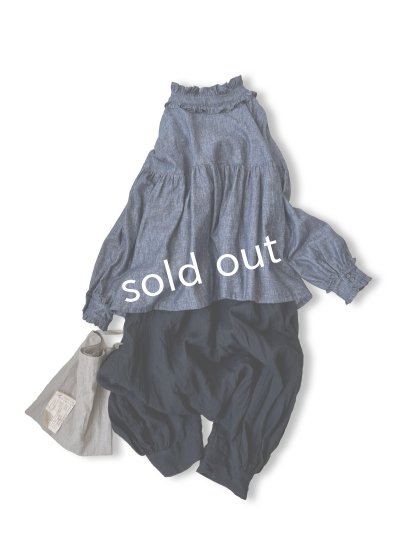 画像6: kosatofuku／フリルカラーブラウス・デニム
