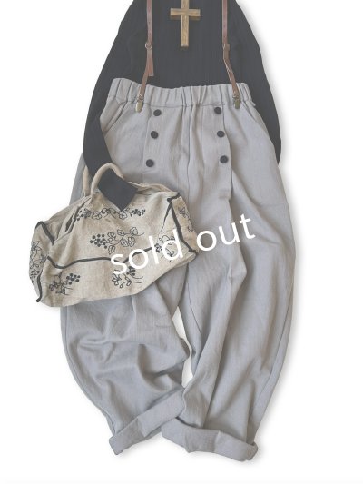 画像8: MAGALI /タックボタンパンツ・アッシュグレー