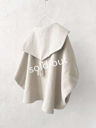 画像4: MARCHE' DE SOEUR/セーラ襟のタッセルちびコート・生成り