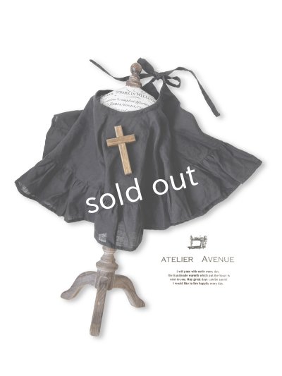 画像8: Avenue/フリルギャザーポンチョ・黒