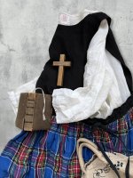 画像5: MARCHE' DE SOEUR／バッククロスワンピース・ブルータータン (5)